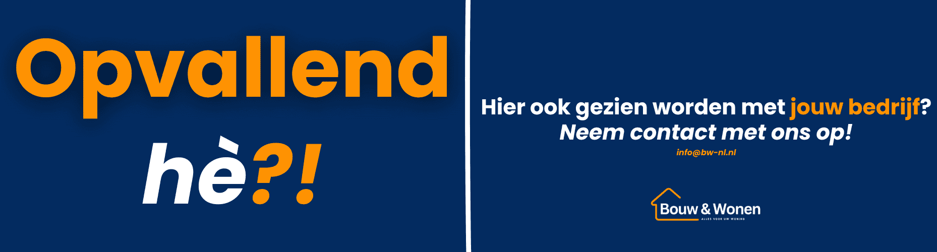 Banner Bouw & Wonen Nederland