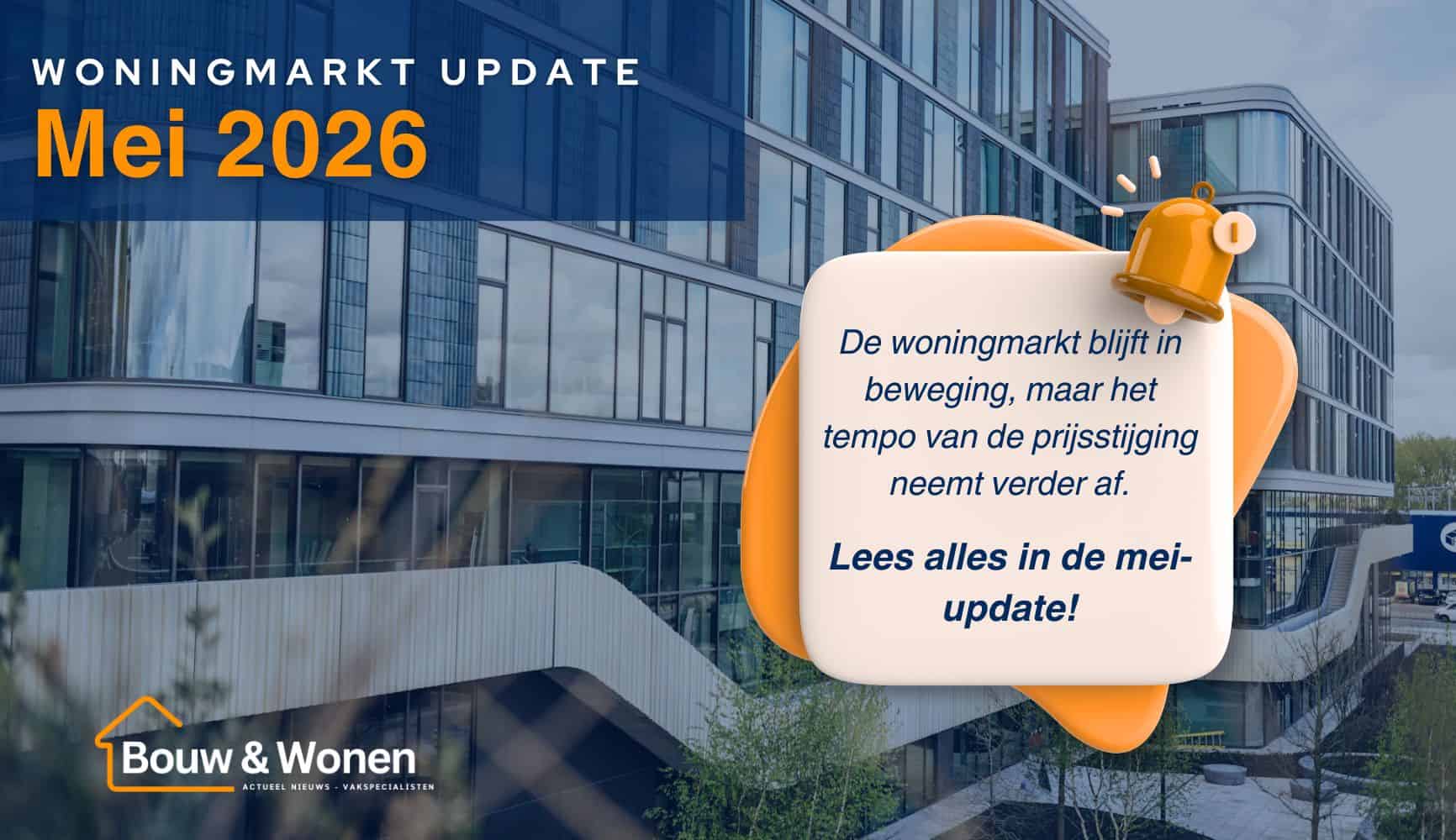 Woningmarktupdate – Mei 2026: stabiele groei houdt aan, maar markt koelt licht af